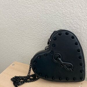 Rebecca Minkoff Black heart Spike crossbody bag
